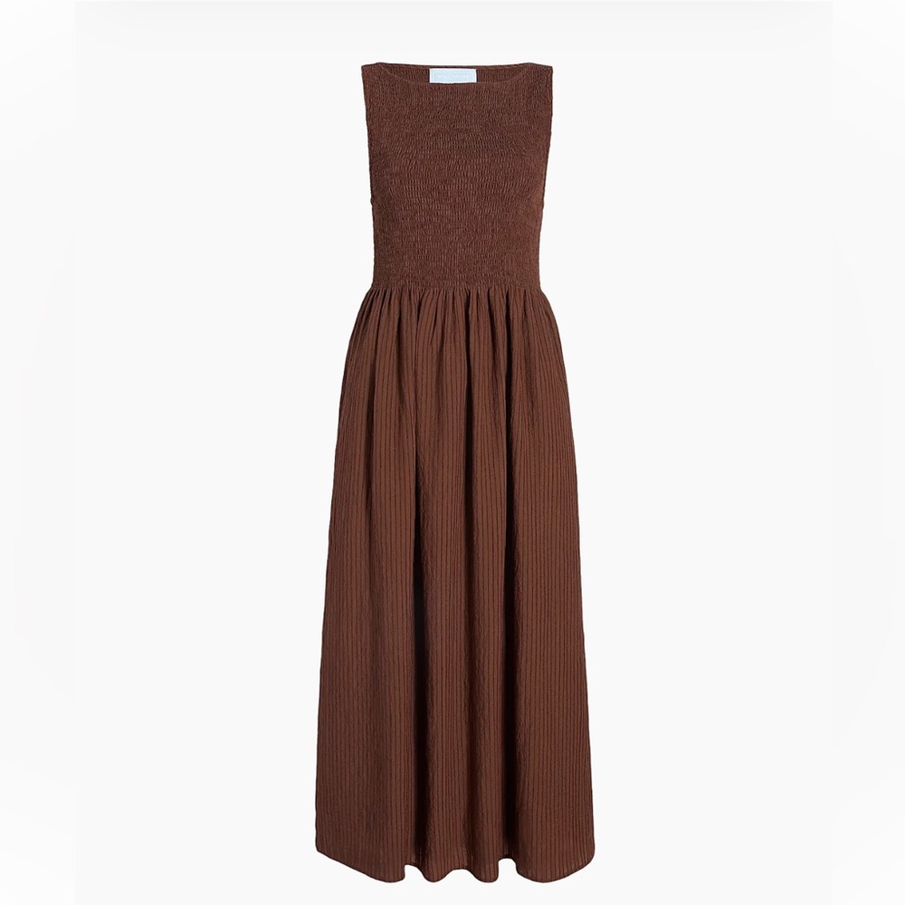 Hill House  The Cosima Nap Dress in Chocolate Brown